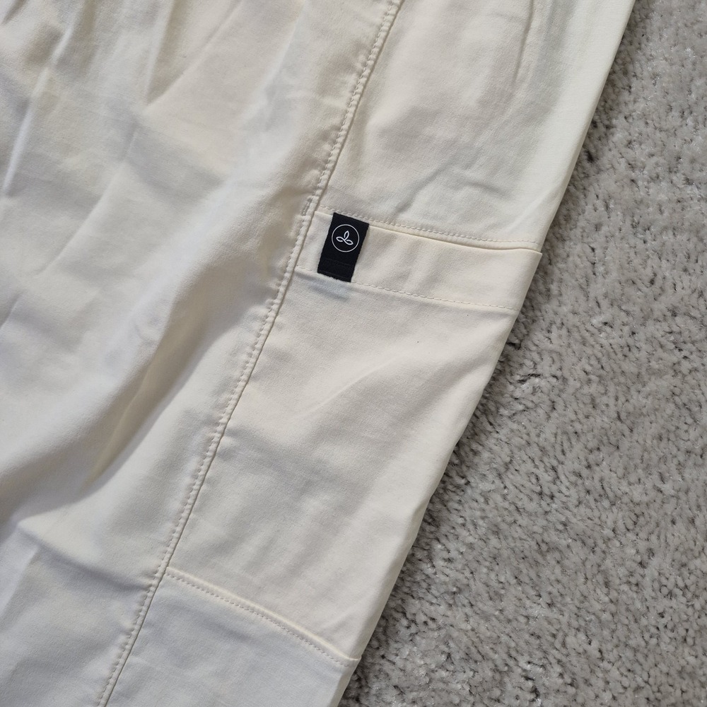 Prana Send Off Pants Womens Medium Yellow Wide Leg Drawstring Comfort Athleisure - Picture 15 of 15